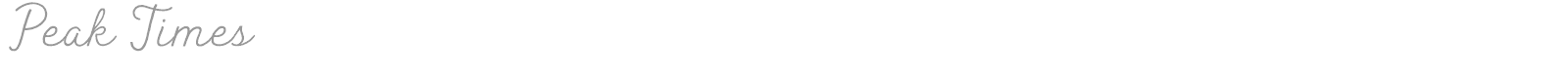 Peak Times font preview